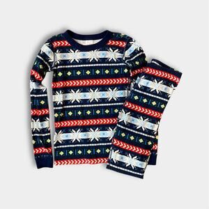 Hanna Andersson Scandi Snowflake Fair Isle Pajamas 140 cm 10